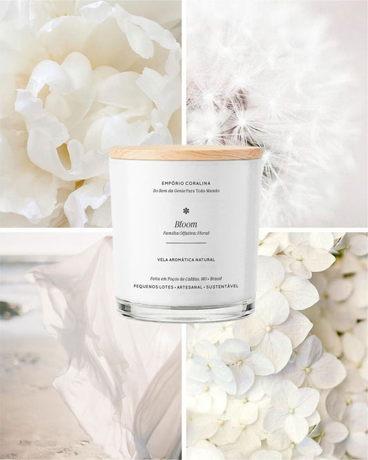 Vela Aromática Bossa • Bloom • Magnólia & Peônia