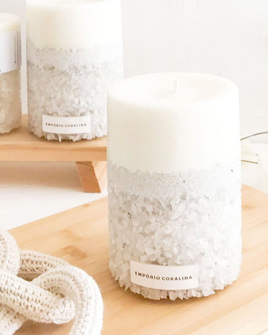 Velas Aromáticas - Pedras & Cristais • Cristal de Quartzo M
