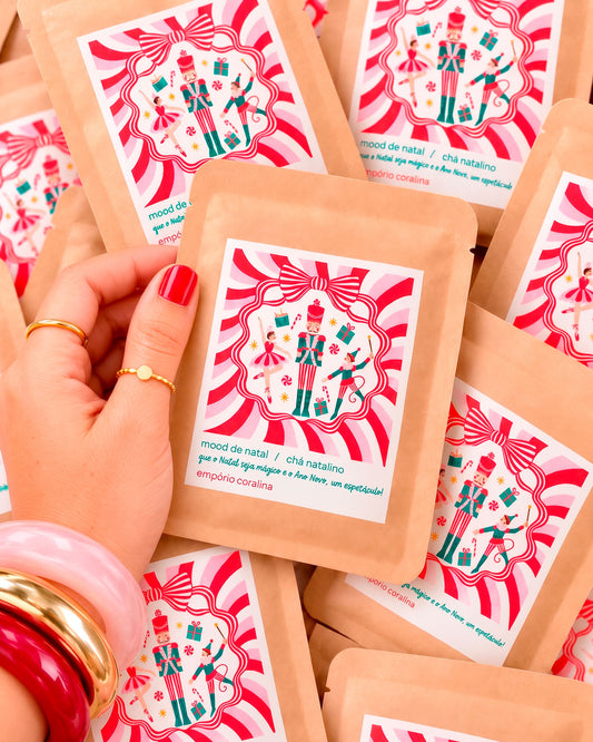 Chá Natalino Personalizado · Mood de Natal · Drip Tea → 5 Unidades