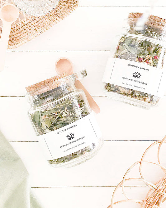 Chá Presença & Aconchego • Apotecário → Coleção Cuide-se: Rituais Para Sentir