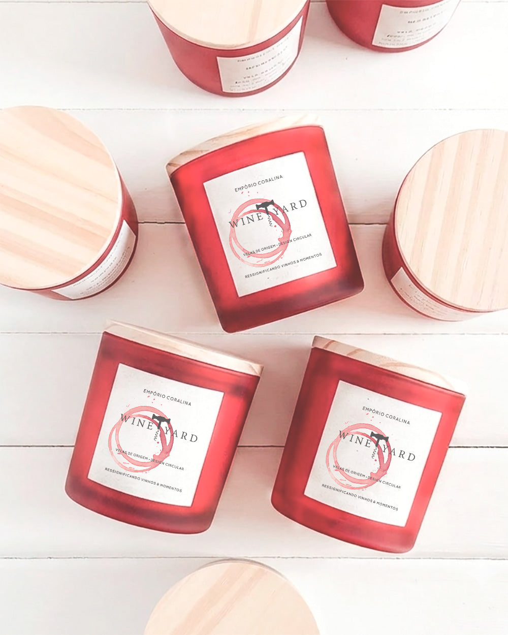 Vela Aromática Bossa • Design Circular → Coleção Wineyard