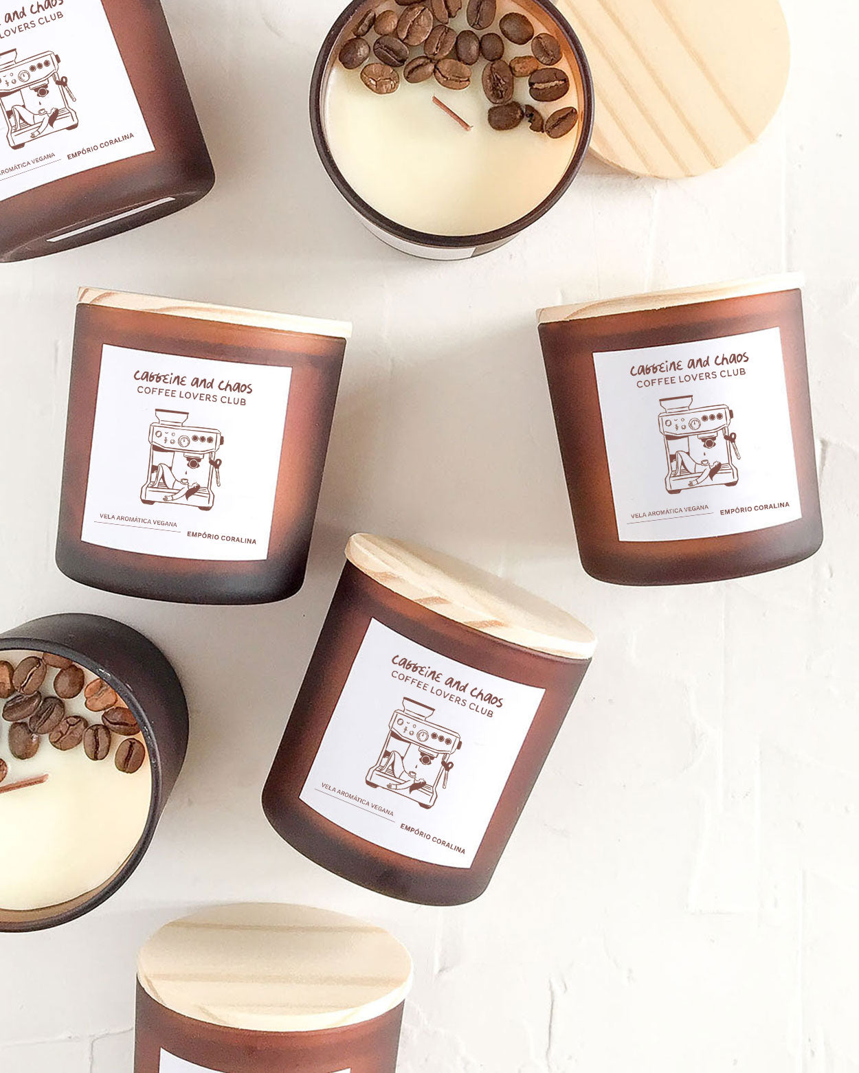 Vela Aromática Vegana • Caffeine & Chaos Coffee Lovers Club