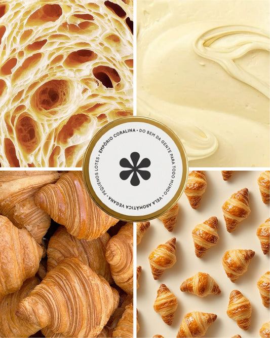 Vela Aromática Travel Tin • Croissant • Massa Folhada Amanteigada