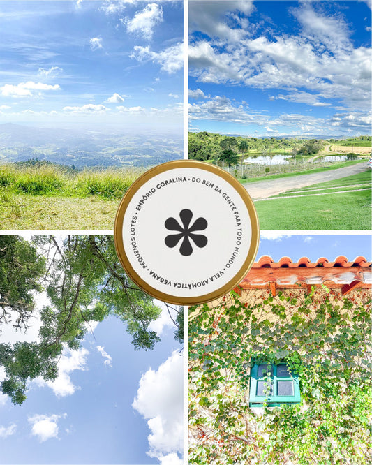 Vela Aromática Travel Tin • Brisa das Montanhas • Notas Verdes