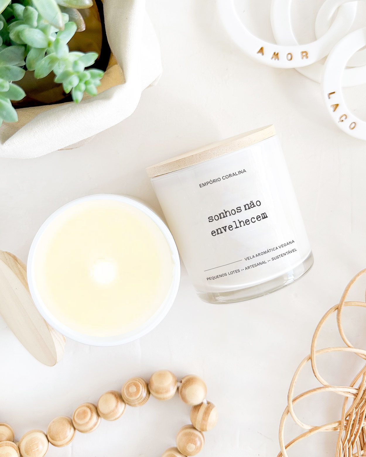 Vela Aromática • TemPOesia • Sonhos Não Envelhecem