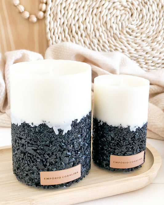 Velas Aromáticas - Pedras & Cristais • Basalto M