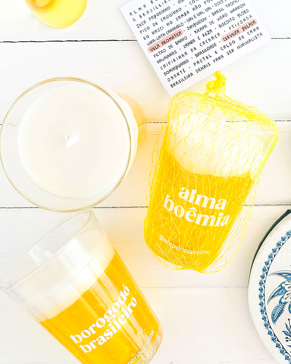 Vela Aromática • Cerveja no Copo Americano • Brasilidades