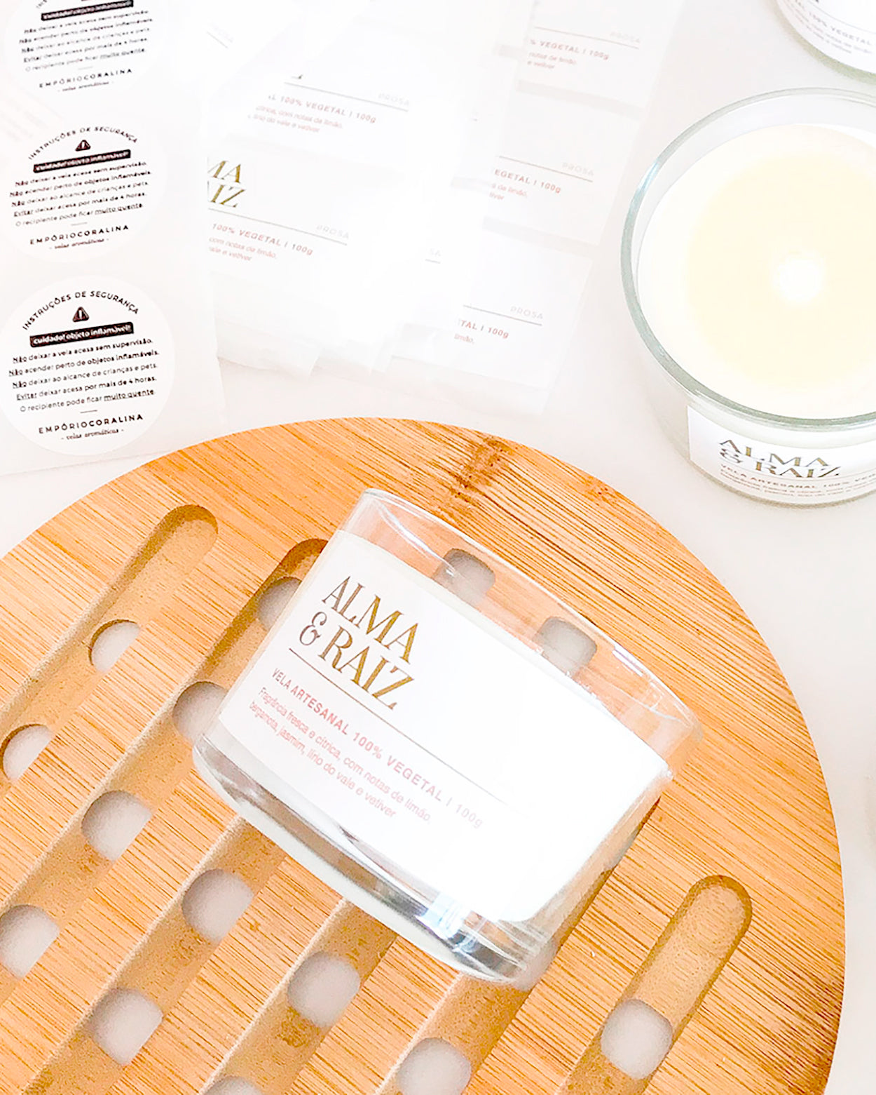 Brindes Personalizados • Vela Aromática Aconchego → 10 Unidades