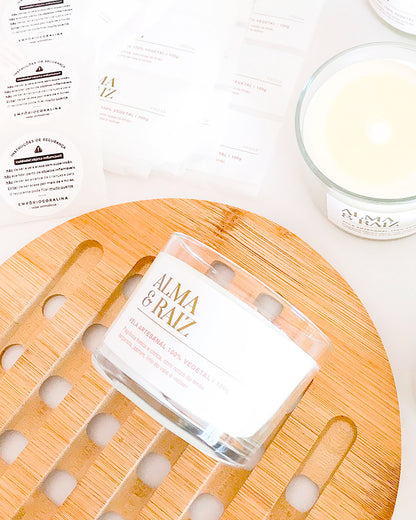 Brindes Personalizados • Vela Aromática Aconchego → 10 Unidades