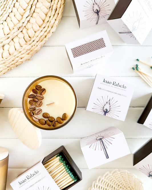 Brindes Personalizados • Presente Coffee Match → 5 Unidades