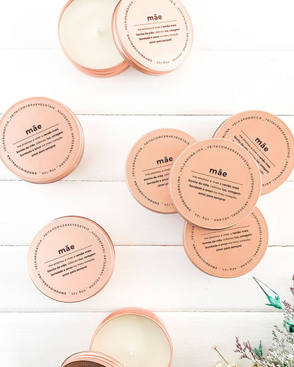 Brindes Personalizados • Vela Aromática Travel Tin → 10 Unidades