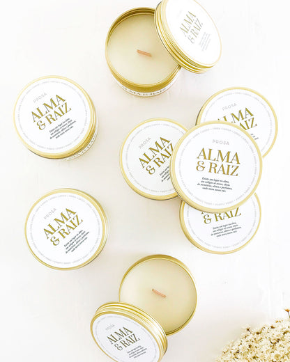 Brindes Personalizados • Vela Aromática Travel Tin → 10 Unidades