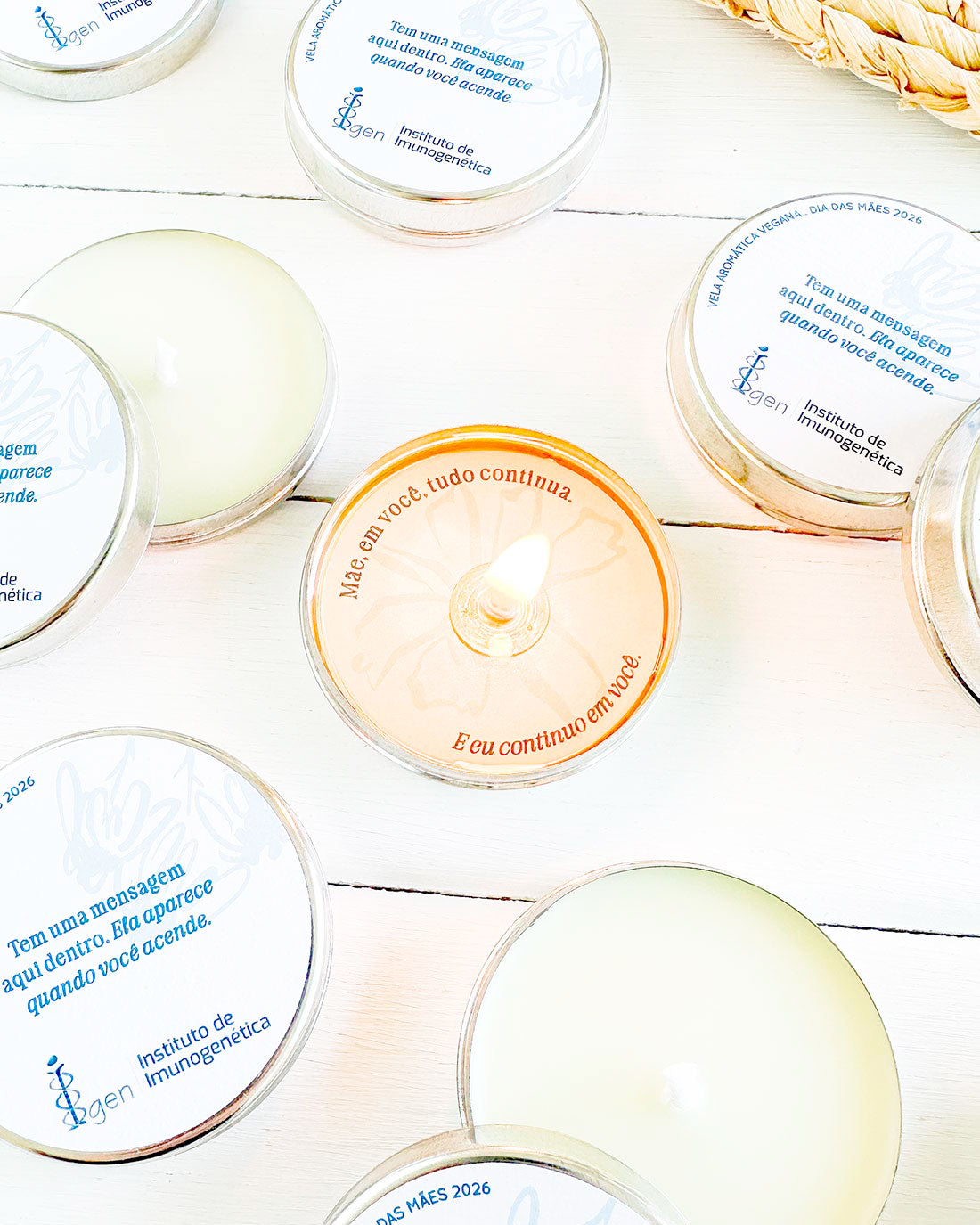 Brindes Personalizados • Vela Aromática Meant To Be • Mensagem Surpresa → 10 Unidades