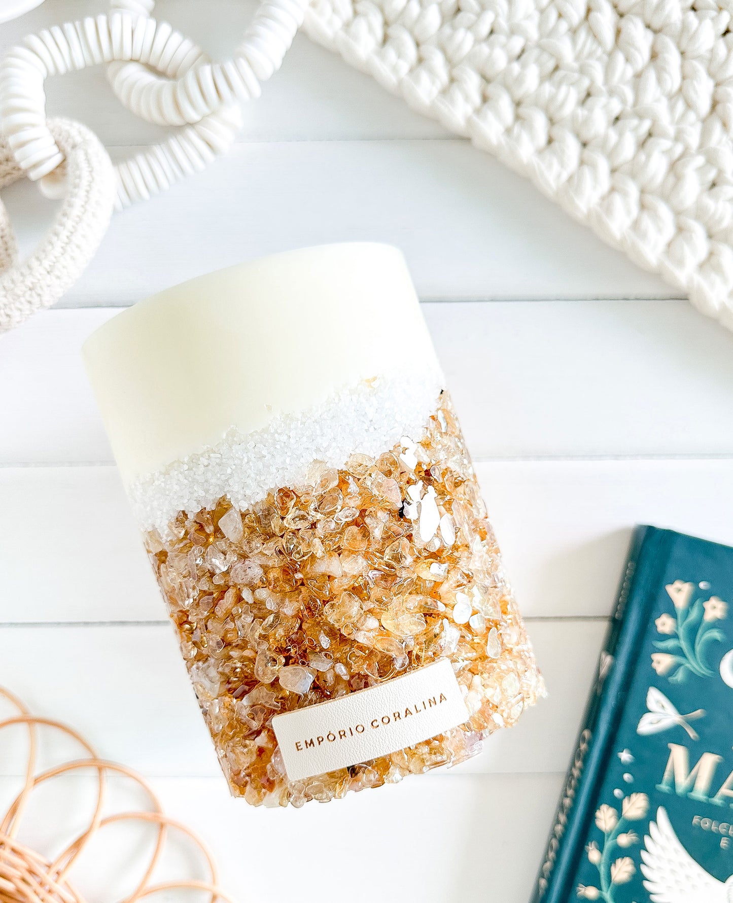 Velas Aromáticas - Pedras & Cristais • Citrino M