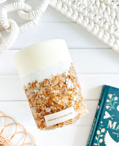 Velas Aromáticas - Pedras & Cristais • Citrino M