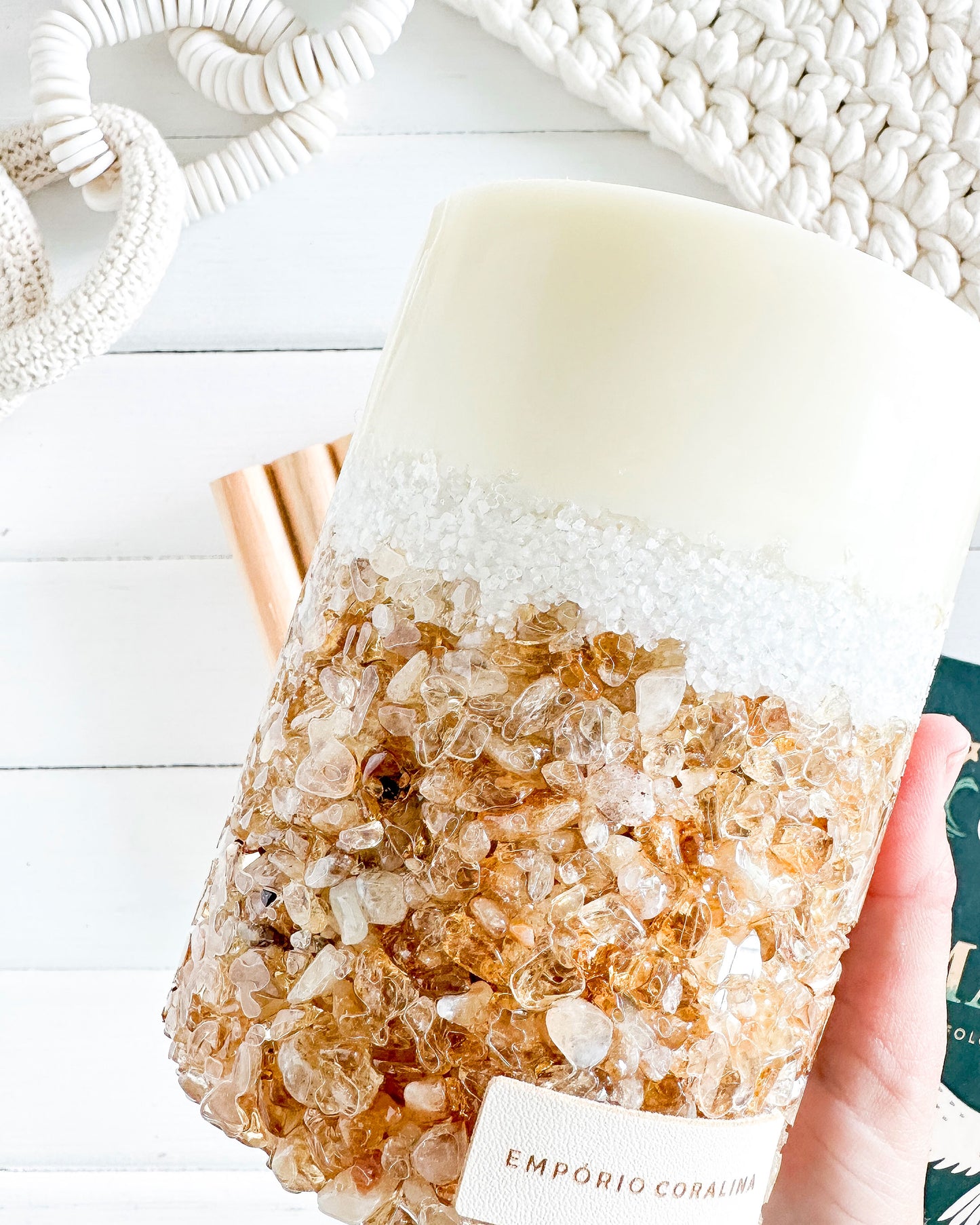 Velas Aromáticas - Pedras & Cristais • Citrino M