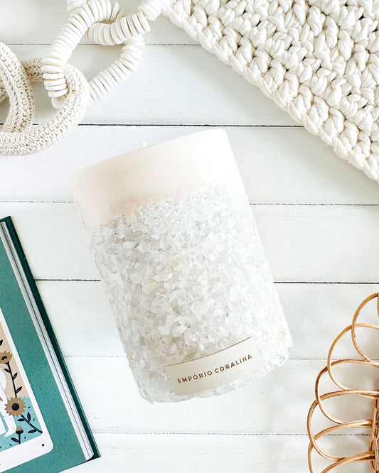 Velas Aromáticas - Pedras & Cristais • Cristal de Quartzo M