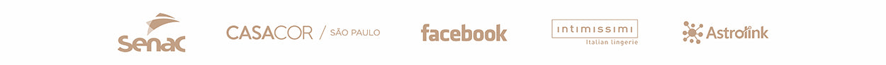 Clientes do Empório Coralina, Senac, Casa Cor São Paulo, Facebook, Intimissi, Astrolink