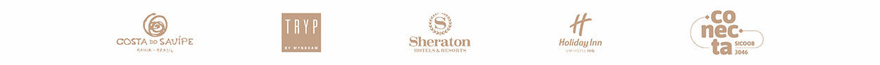 Clientes do Empório Coralina, Costa do Sauípe, Tryp, Sheraton, Holiday Inn, Sicoob