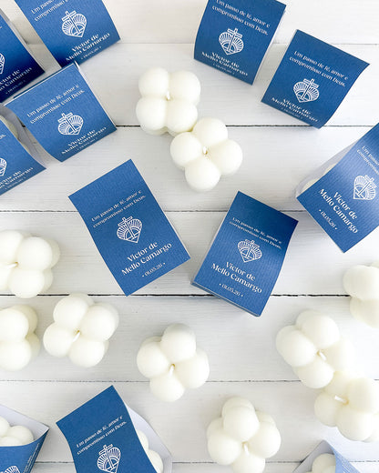 Brindes Personalizados • Vela Aromática Bubble Mini → 10 Unidades