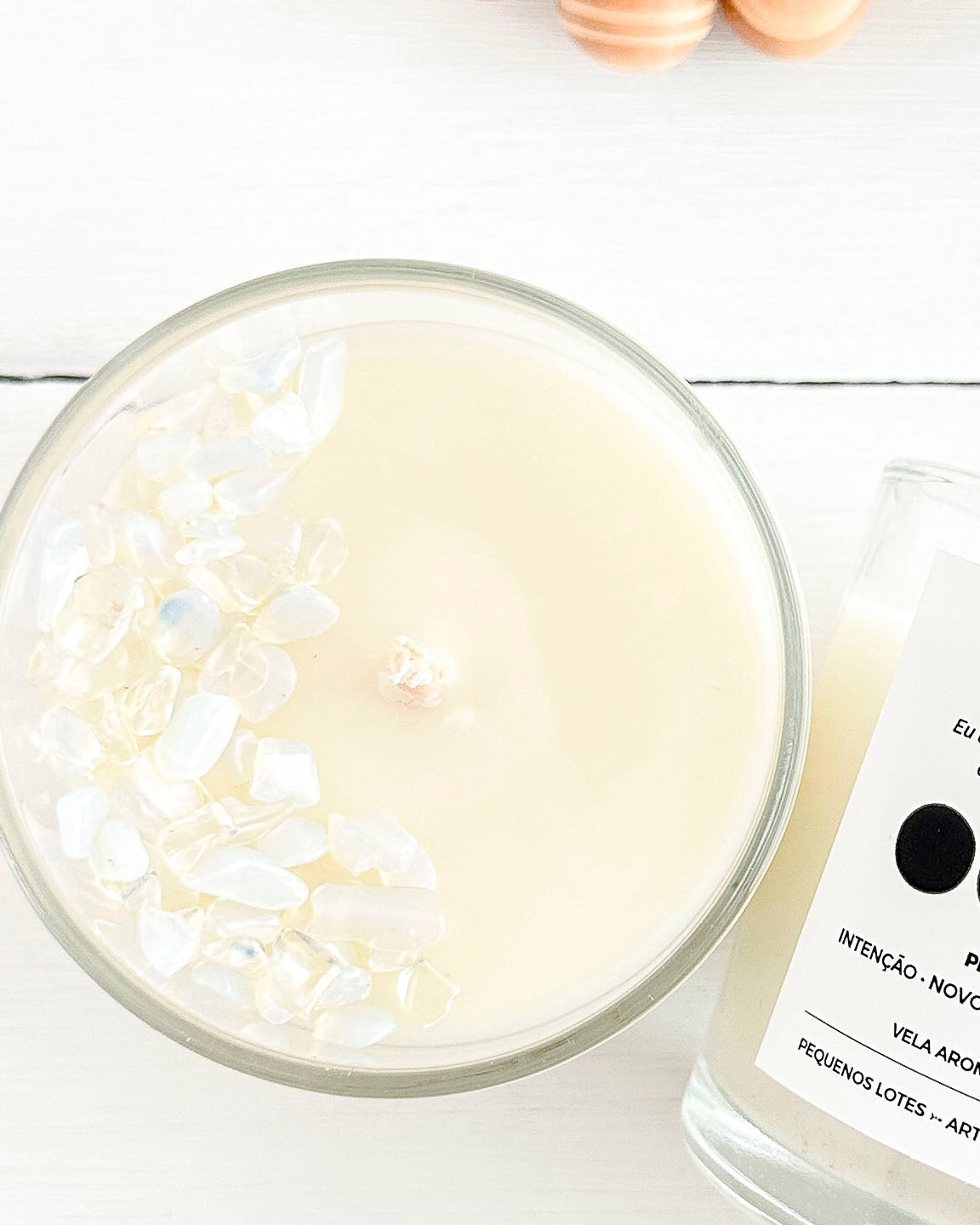 Vela Aromática Luminares • Pedra da Lua: Intenção e Recomeços