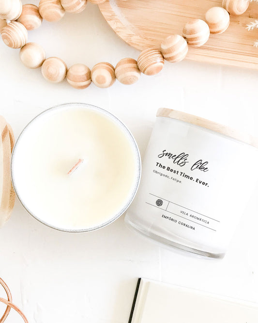 Presente O Melhor Momento • Velas Personalizadas