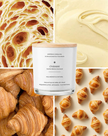 Vela Aromática Bossa • Croissant • Massa Folhada Amanteigada