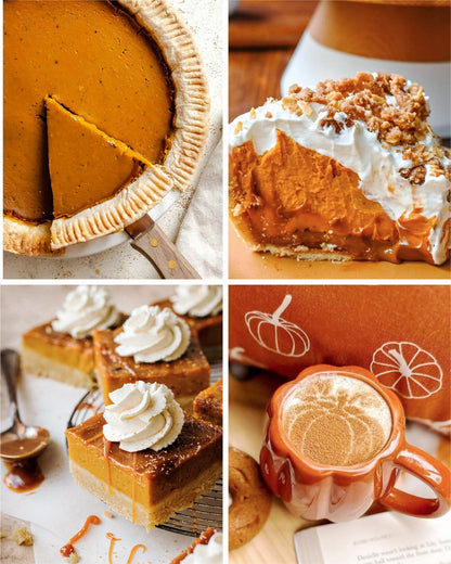 Vela Aromática Pumpkin Pie → Coleção O Café das Pequenas Alegrias
