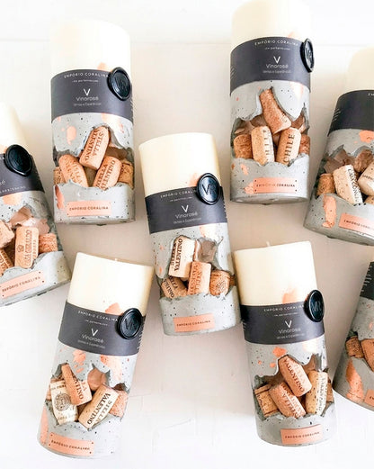 Vela Aromática Rolhas de Vinhos • Design Circular → Coleção Wineyard