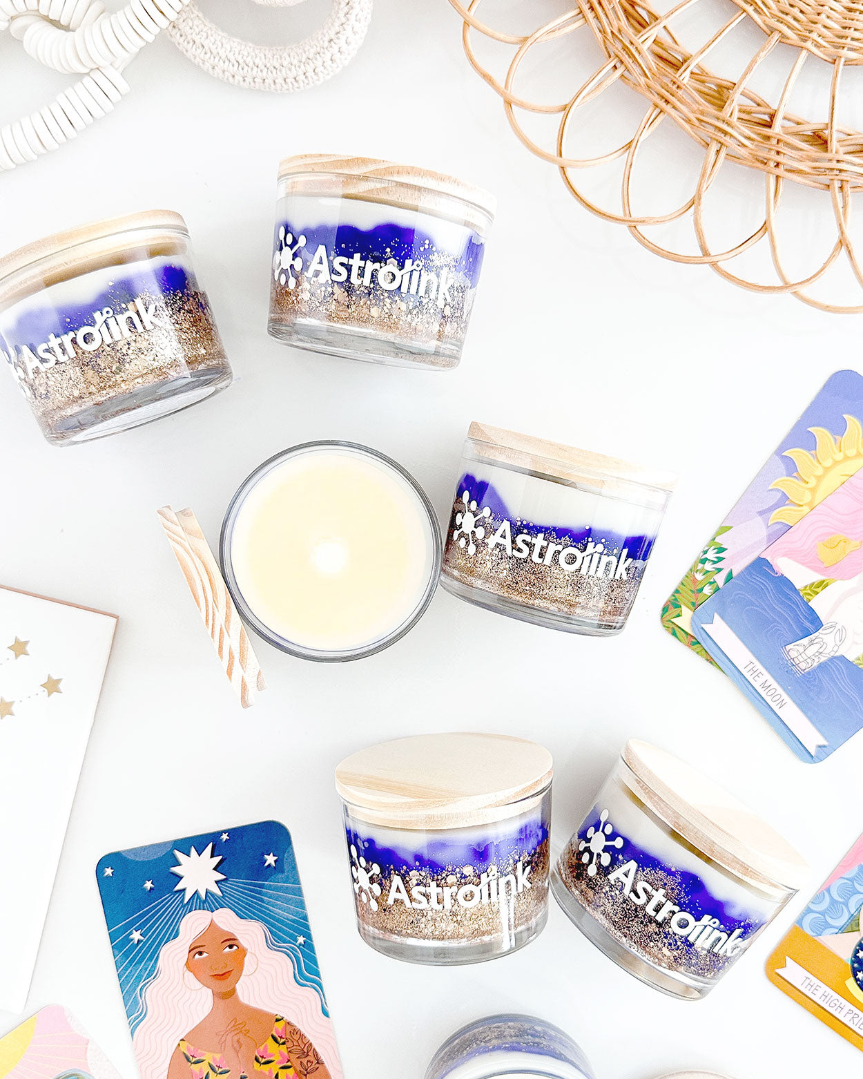 Brindes Personalizados • Vela Aromática Marmorizada → 10 Unidades