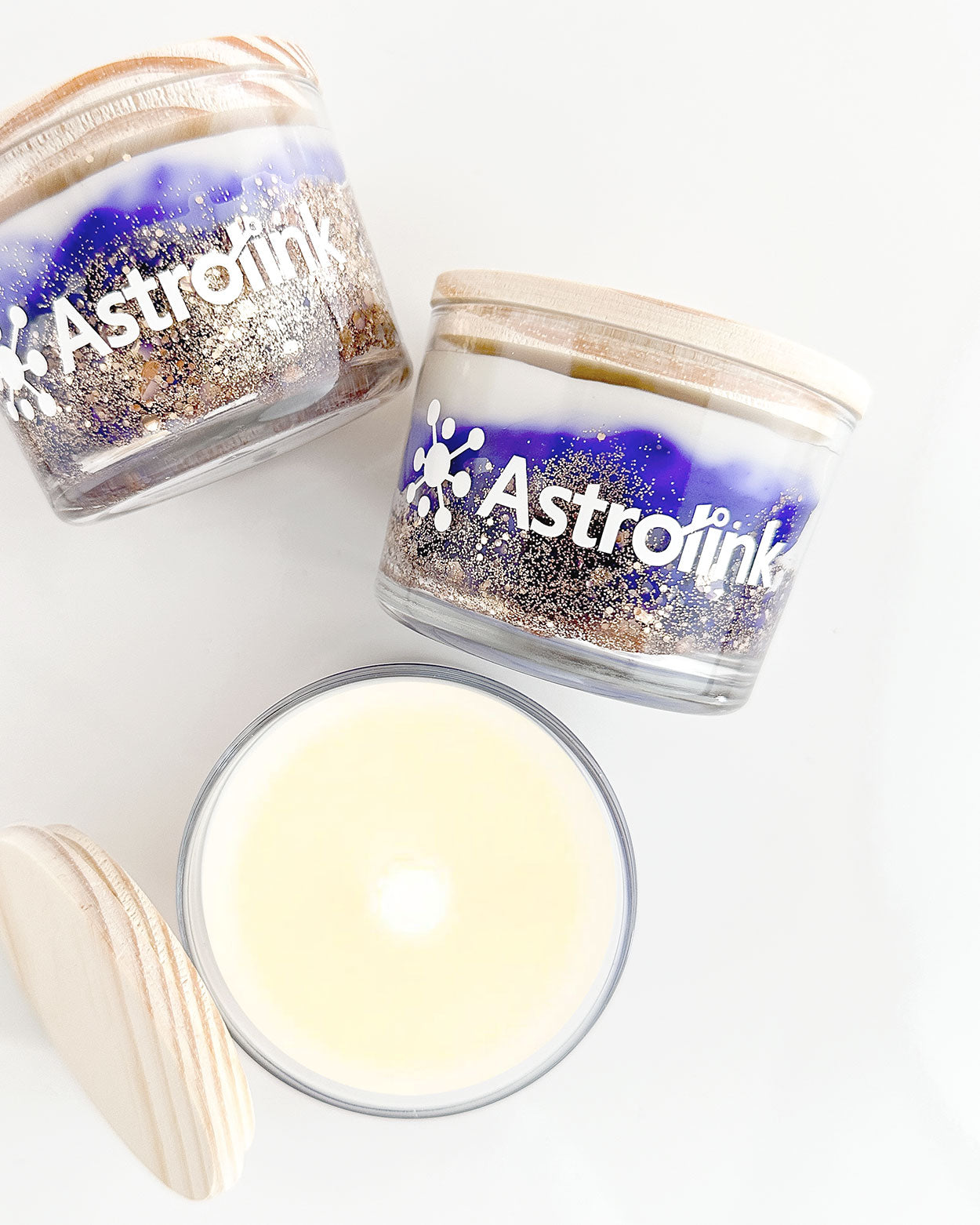 Brindes Personalizados • Vela Aromática Marmorizada → 10 Unidades