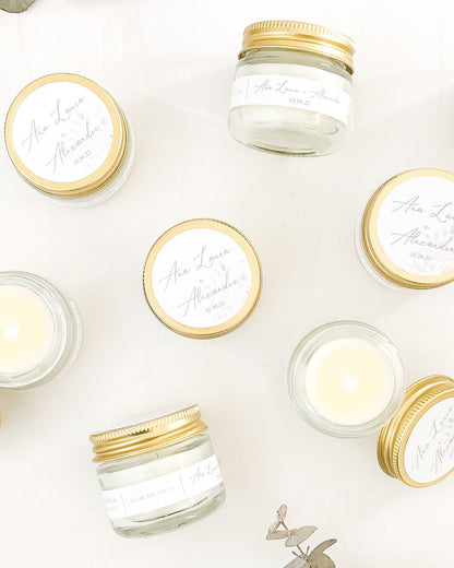 Lembranças Personalizadas • Vela Aromática Essência → 10 Unidades