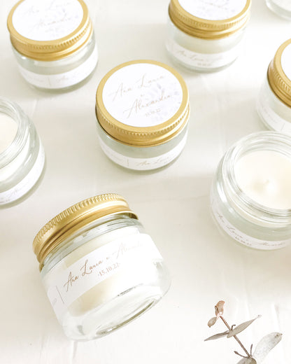 Lembranças Personalizadas • Vela Aromática Essência → 10 Unidades