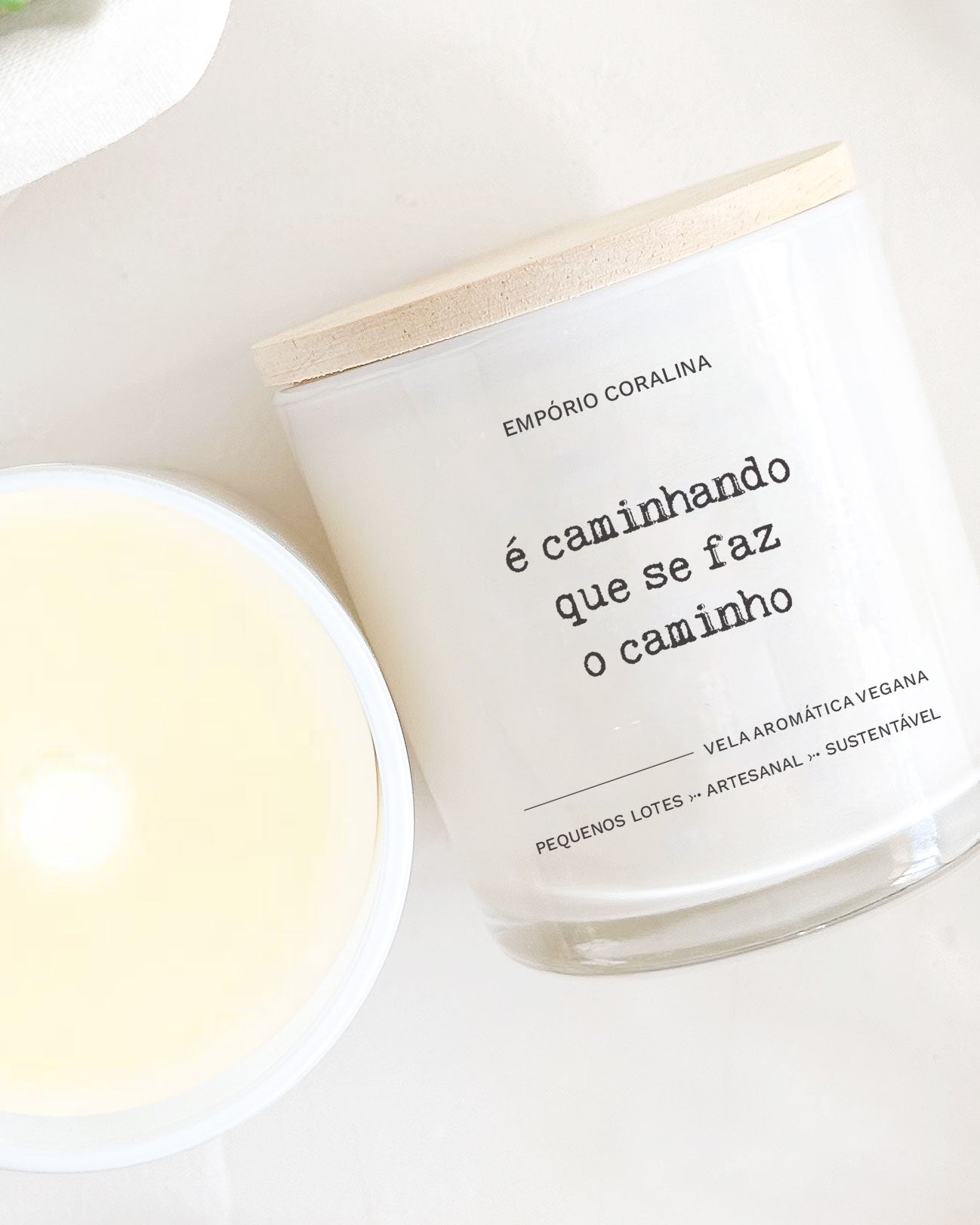 Vela Aromática • TemPOesia • É Caminhando Que Se Faz O Caminho