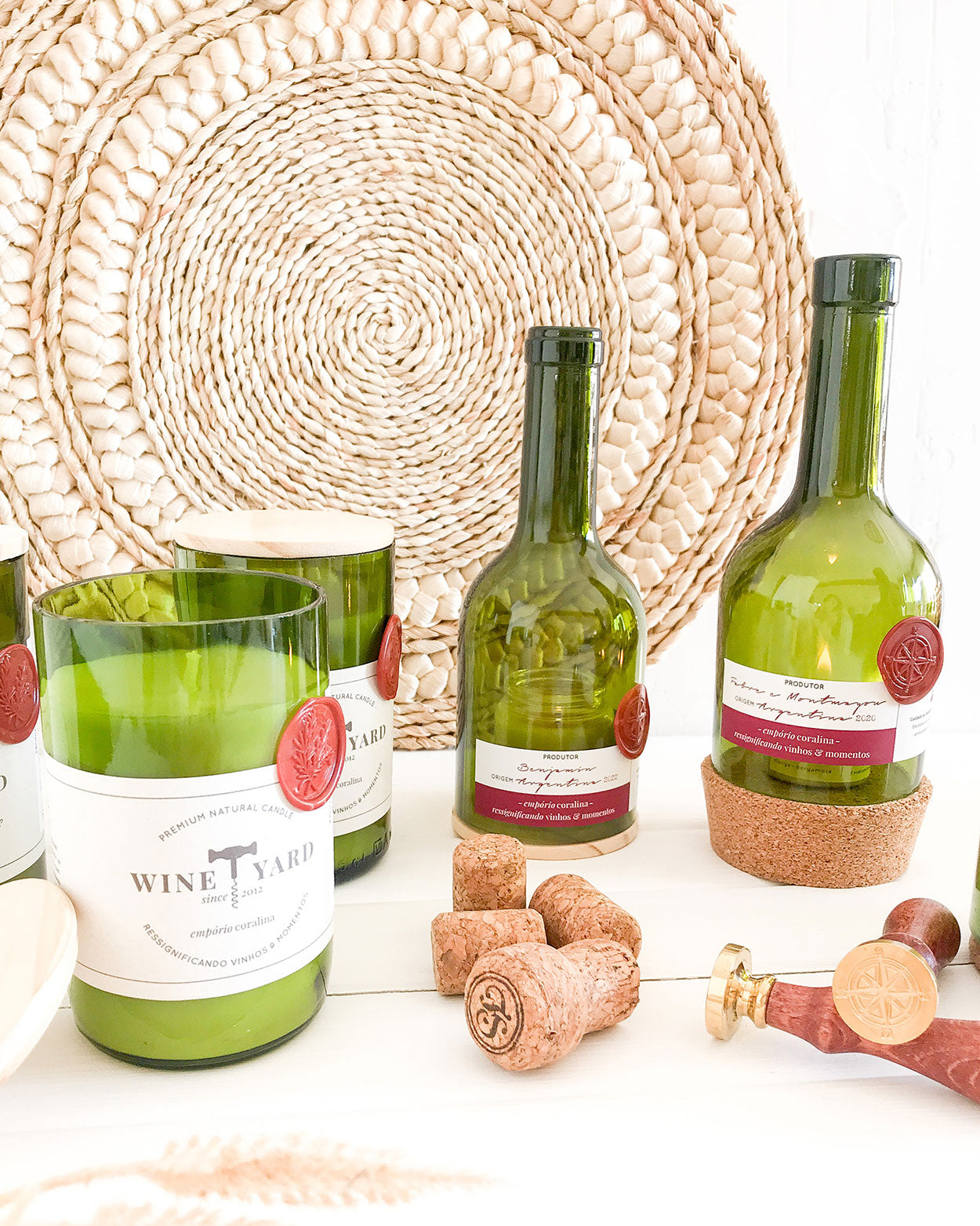 Presente É Tempo de Vinho • Design Circular → Coleção Wineyard