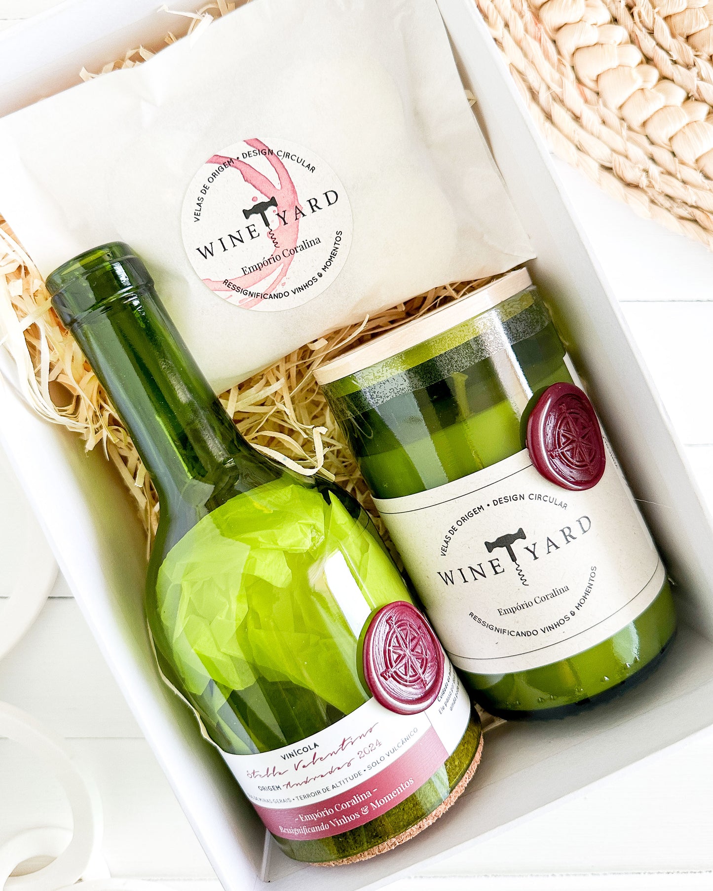 Presente É Tempo de Vinho • Design Circular → Coleção Wineyard