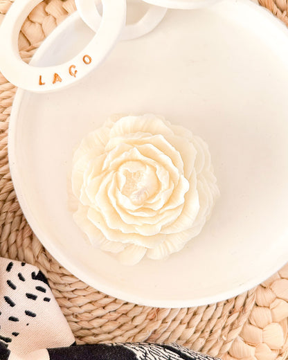 Kit Calma em Flor • Presente Vela Peônia e Escalda-Pés