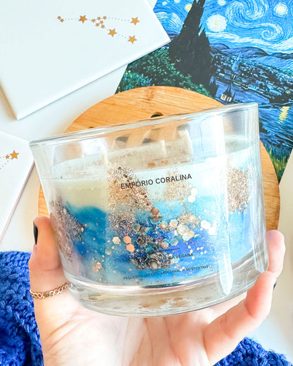 Vela Aromática • Noite Estrelada, Van Gogh