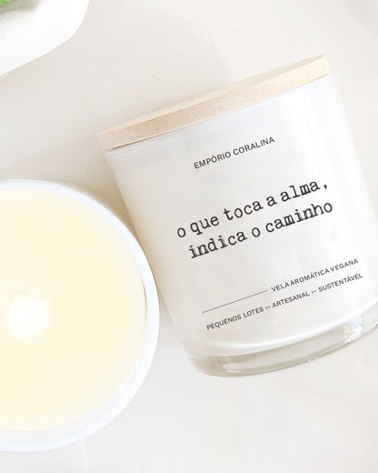 Vela Aromática • TemPOesia • O Que Toca a Alma, Indica o Caminho