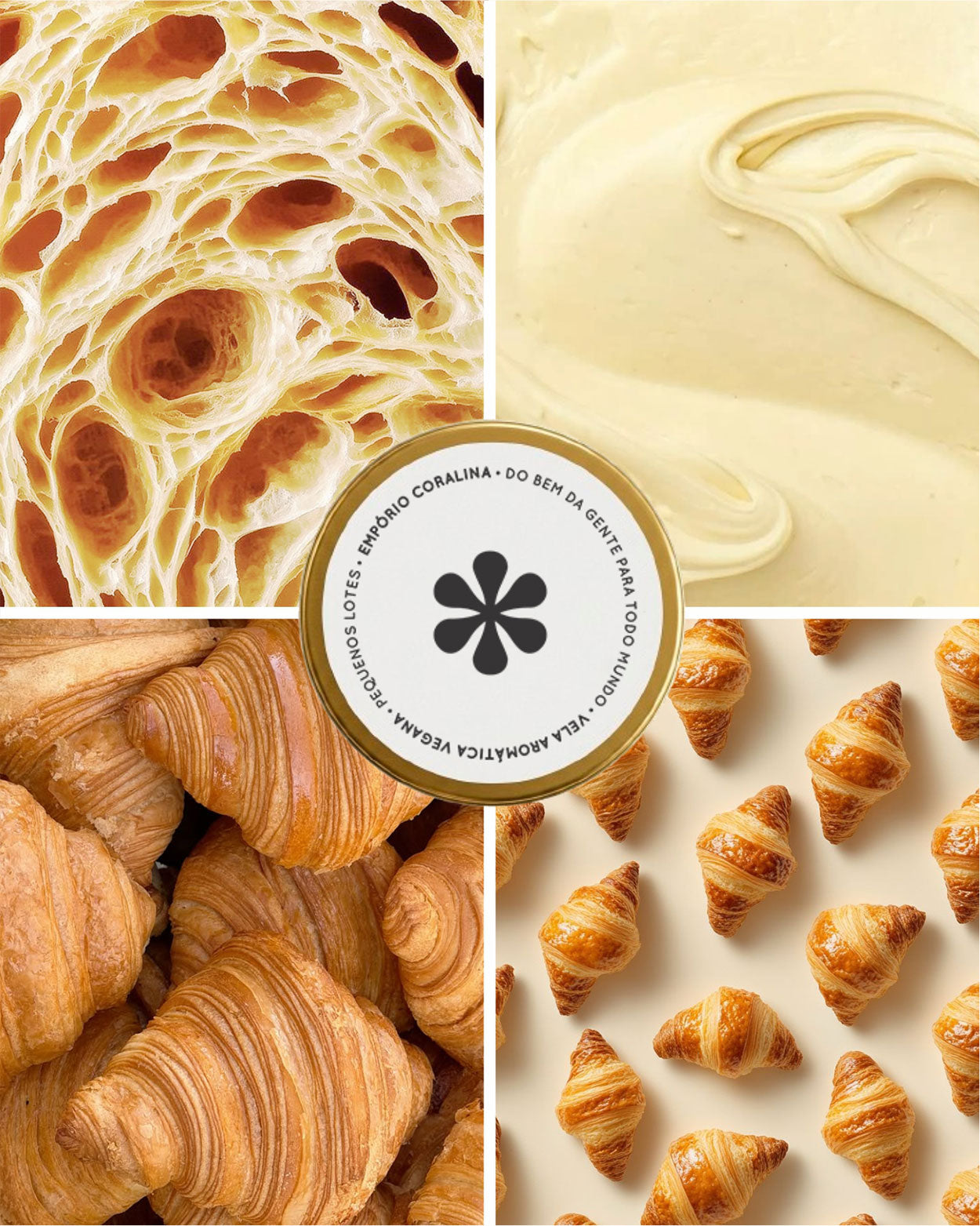 Vela Aromática Travel Tin • Croissant • Massa Folhada Amanteigada