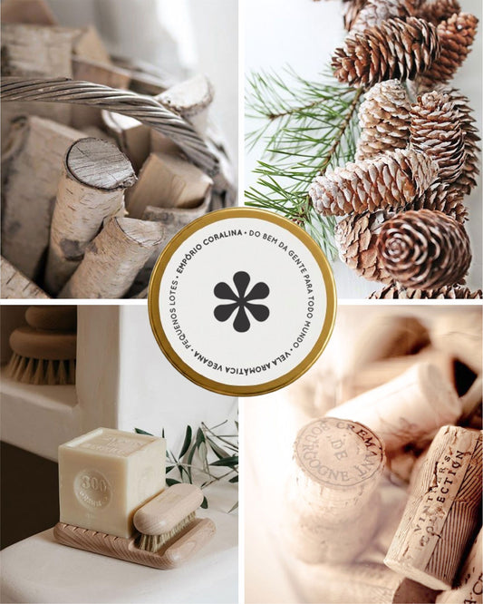 Vela Aromática Travel Tin • Farmhouse • Limão & Madeiras