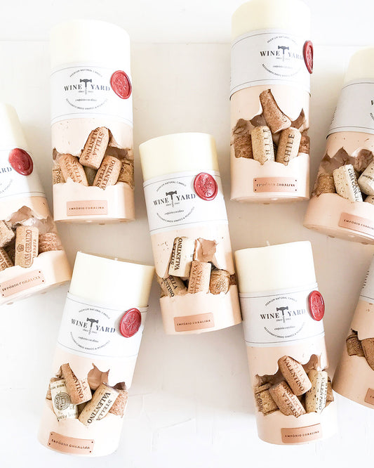 Vela Aromática Rolhas de Vinhos • Design Circular → Coleção Wineyard