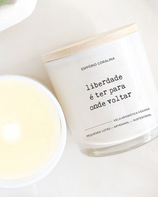 Vela Aromática • TemPOesia • Liberdade É Ter Para Onde Voltar