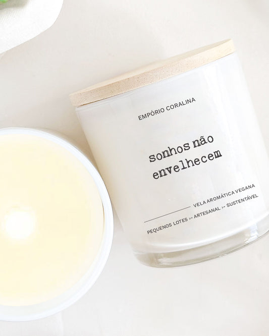 Vela Aromática • TemPOesia • Sonhos Não Envelhecem