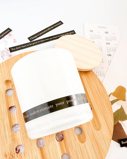 Vela Aromática • Mensagens Inspiradoras • Bossa