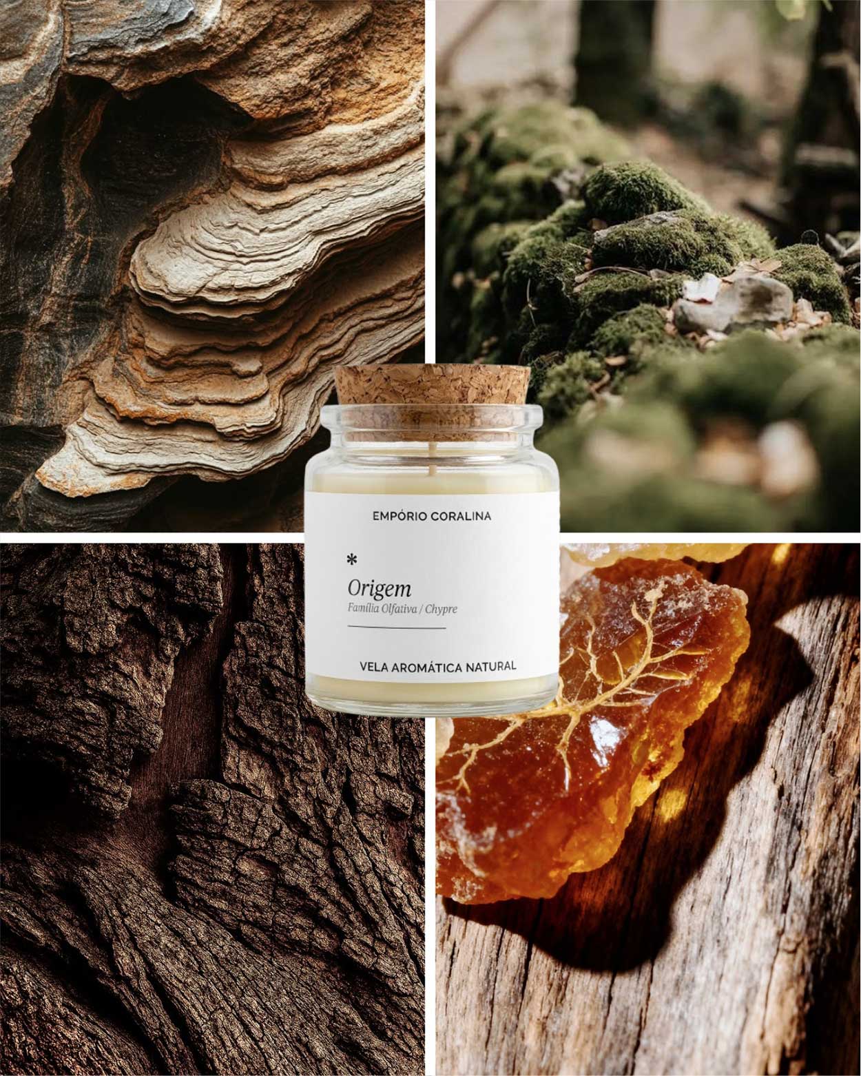 Vela Aromática Cora • Origem • Chypre Verde & Terroso