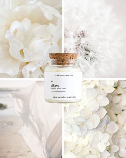 Vela Aromática Cora • Bloom • Magnólia & Peônia