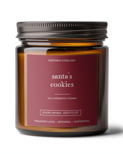 Vela Aromática • Santa's Cookies • História de Natal