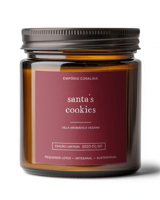 Vela Aromática • Santa's Cookies • História de Natal