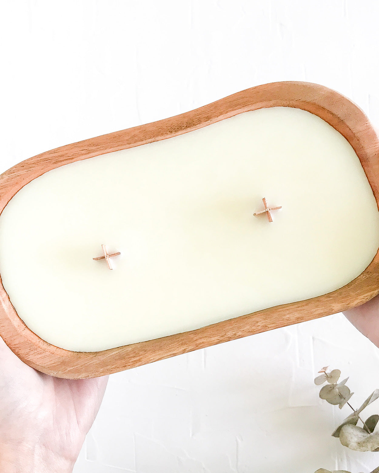Vela Orgânica Bowl de Madeira • Presentes Pronta Entrega